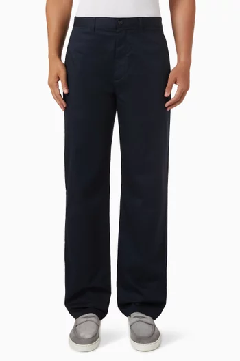 Straight-fit Pants in Cotton-twill