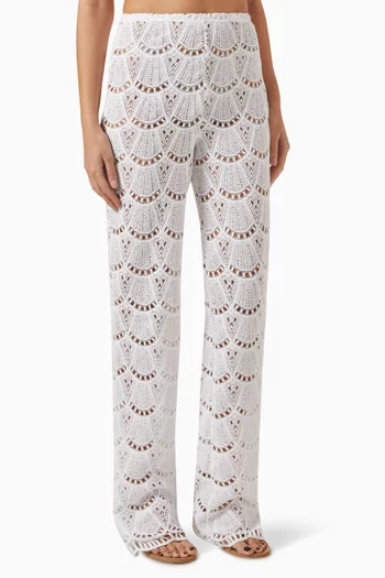 Elysia Crochet Pants in Cotton