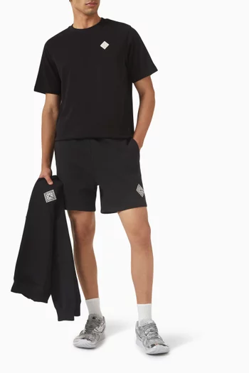 Pearl Diamond-patch T-shirt in Organic Cotton