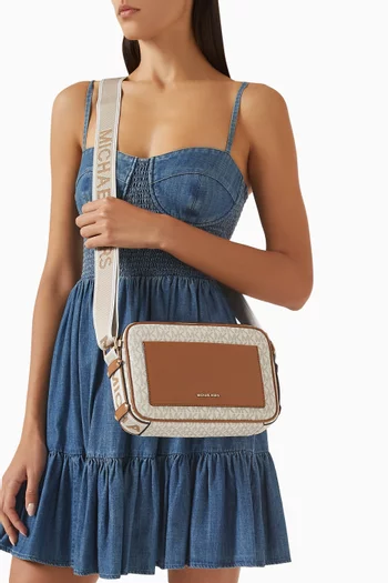 Large Maeve Logo Crossbody Bag in Coated-canvas