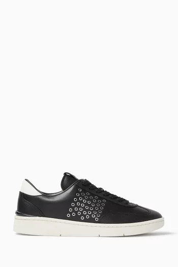 Wilton Eyelet Sneakers in Leather