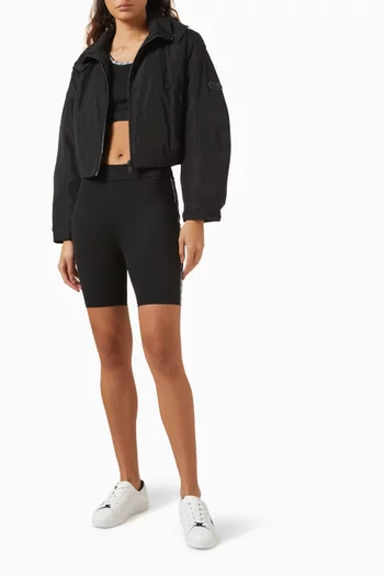 Cropped Hooded Jacket