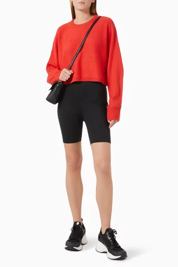 Dolman-sleeve Sweater in Merino-wool