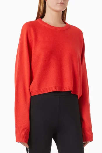 Dolman-sleeve Sweater in Merino-wool