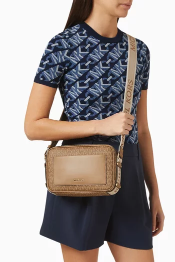Large Maeve Logo Crossbody Bag in Coated-canvas
