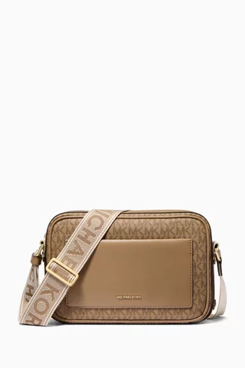 Large Maeve Logo Crossbody Bag in Coated-canvas