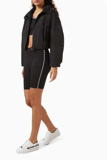 Logo Tape Biker Shorts in Nylon