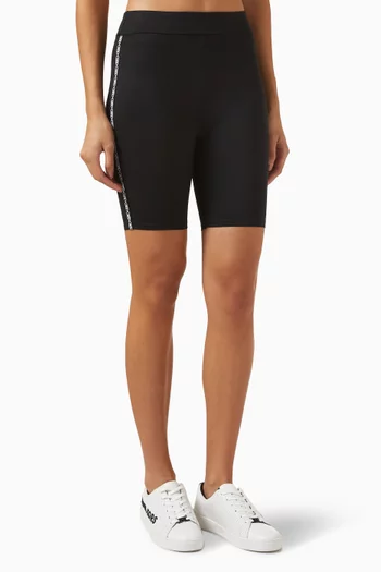 Logo Tape Biker Shorts in Nylon