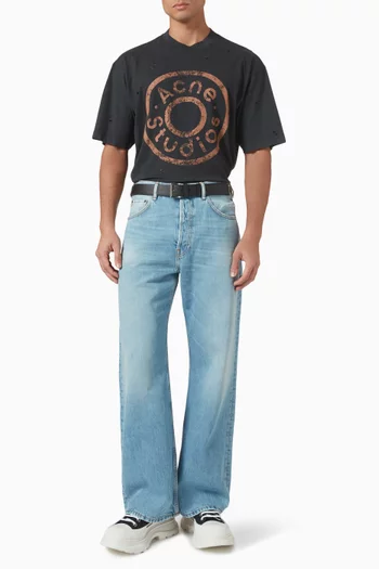 Logo T-shirt in Cotton Blend
