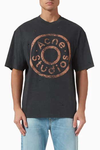 Logo T-shirt in Cotton Blend