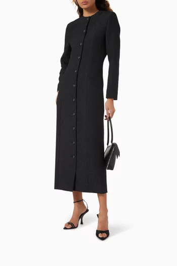 Nojoud Textured Midi Dress