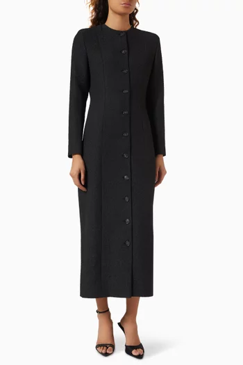 Nojoud Textured Midi Dress
