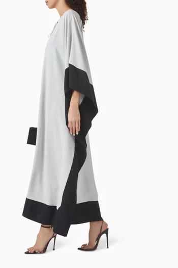 Mona Kaftan in Acetate Twill