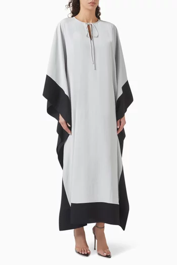 Mona Kaftan in Acetate Twill