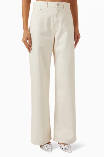 Type 02 Wide-leg Jeans in Recycled Cotton-denim