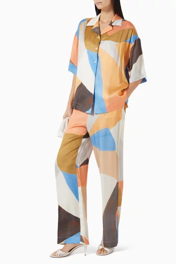 Rafael Oversized Shirt in Satin