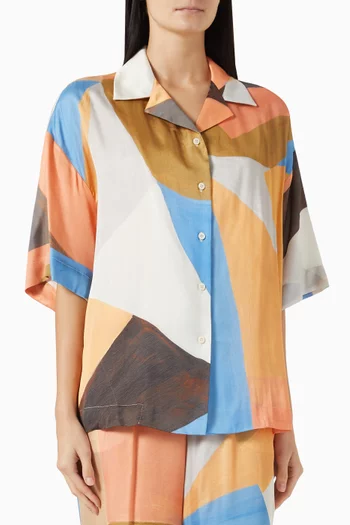 Rafael Oversized Shirt in Satin