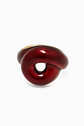 Tarallo Ring in Enamelled 925 Sterling Silver