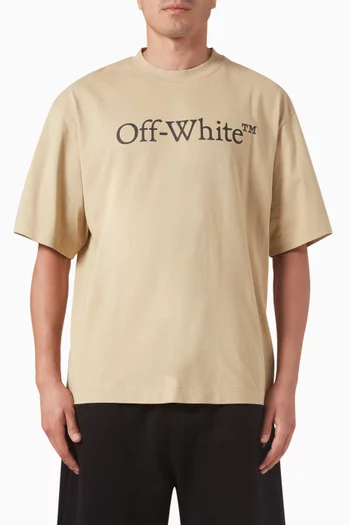 تي شيرت بوكيش سكيت بشعار الماركة بحجم كبير قطن