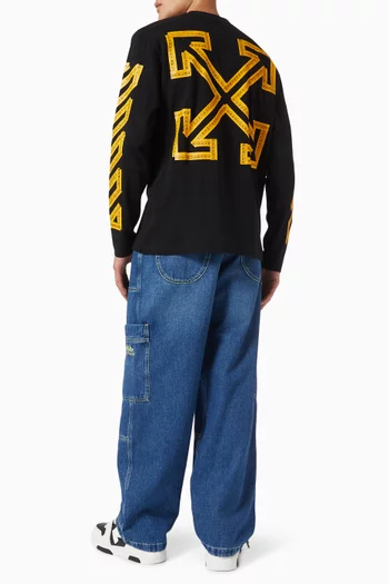 Tape Arrow Skate T-shirt in Cotton
