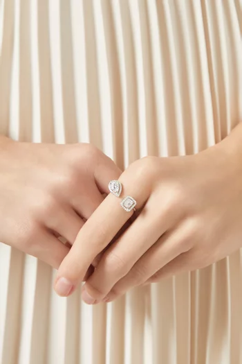 Toi et Moi Ring in 925 Sterling Silver