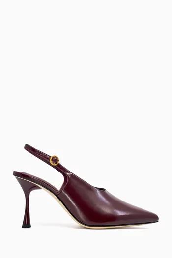 Halo 90 Slingback Pumps in Leather