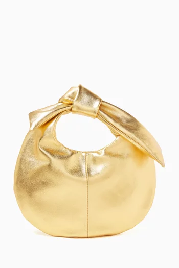 Yumi Clutch Top-handle Bag in Leather
