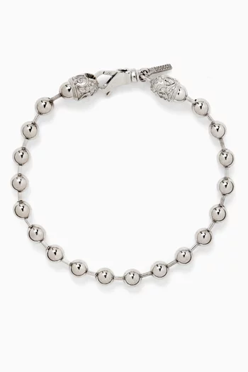 Beaded Bracelet in Sterling Silver