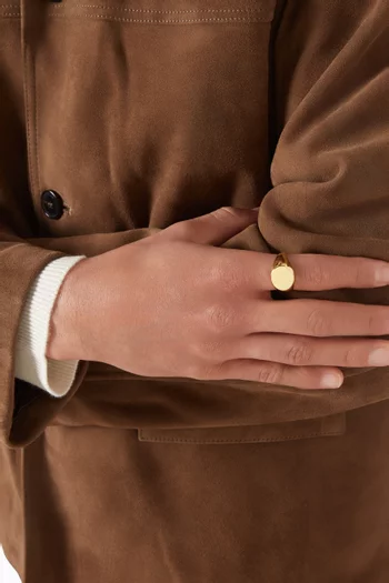 Classic Round Signet Ring