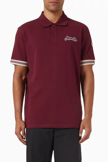 Logo Polo T-shirt in Cotton-piqué