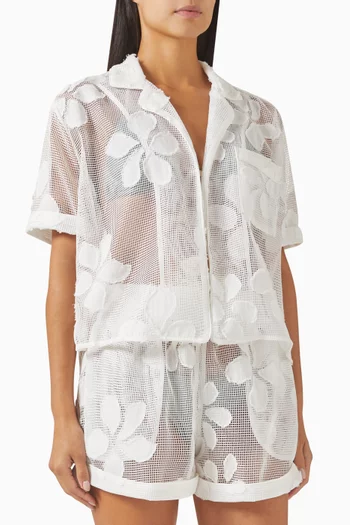 Sono Floral-embroidered Shirt