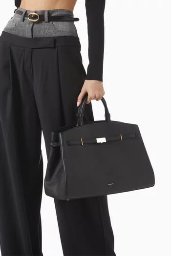 The Hudson Tote Bag in Grained Leather