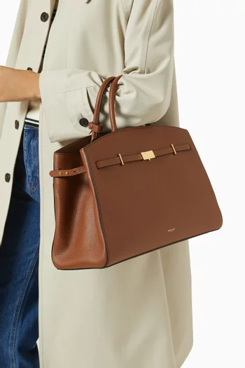 The Hudson Tote Bag in Grained Leather