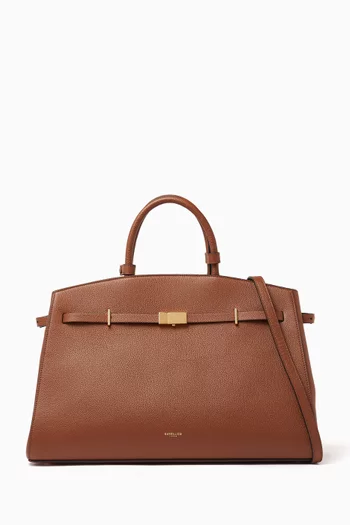 The Hudson Tote Bag in Grained Leather