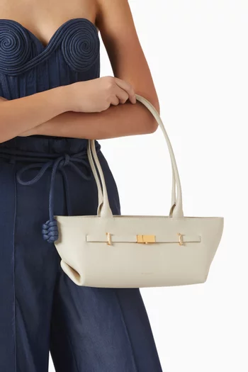 حقيبة كتف ذا نيويورك جلد بارز الملمس