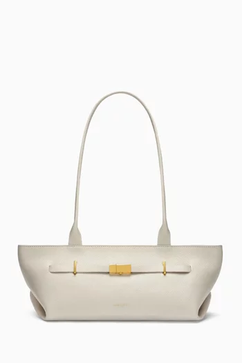 حقيبة كتف ذا نيويورك جلد بارز الملمس