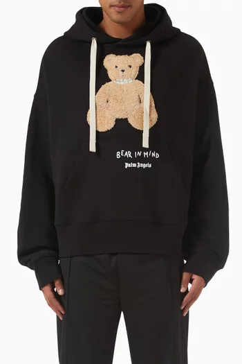 Bear In Mind Hoodie in Cotton