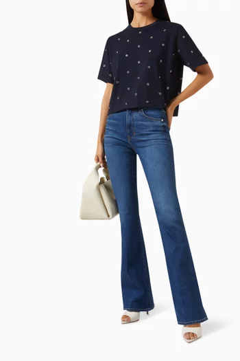 Sebastian Studded T-shirt in Cotton