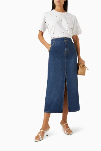 Sebastian Studded T-shirt in Cotton