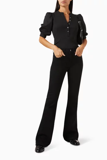 Coralee Puff Sleeve Top in Cotton