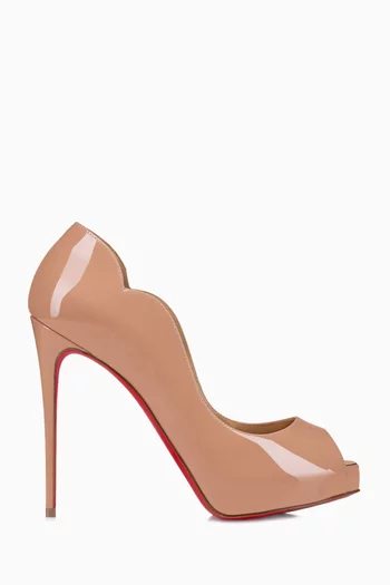 Hot Chick Alta 120 Peep-toe Pumps in Leather