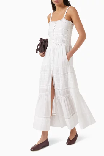 Divine Maxi Dress in Cotton-voile