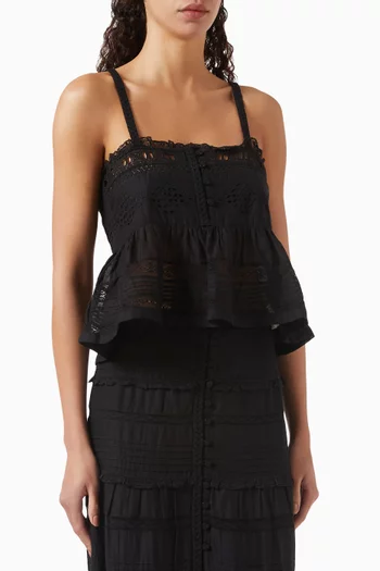 Denys Top in Cotton-voile