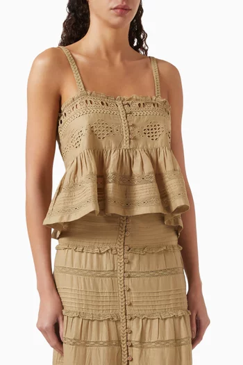 Denys Top in Cotton-voile