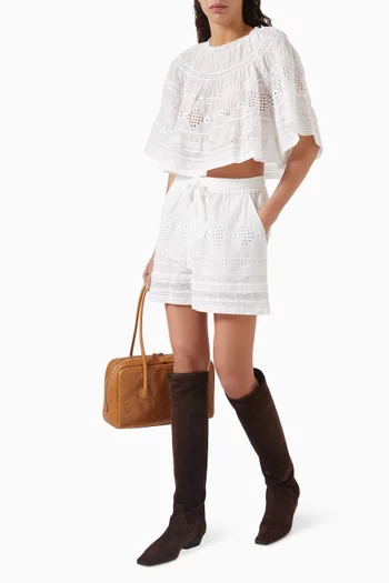Damina Shorts in Cotton-voile
