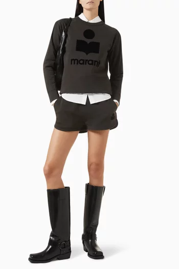 Mifa Logo Shorts in Cotton-blend