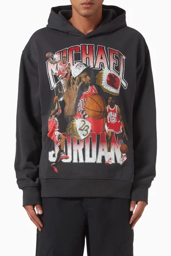 Flight Graphic Hoodie in Fleece