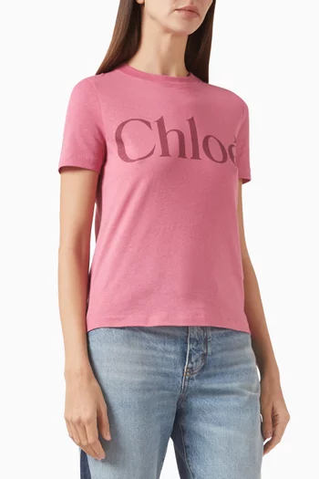 Logo T-shirt in Cotton-jersey