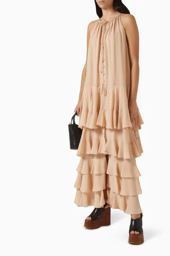 Tiered Maxi Dress in Georgette