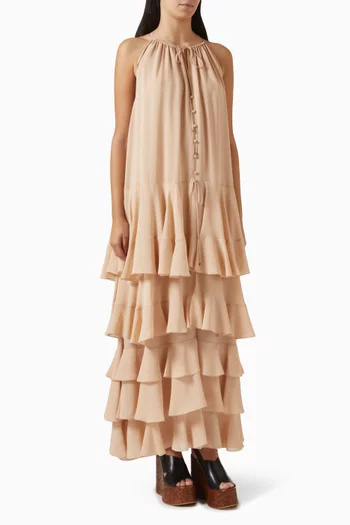 Tiered Maxi Dress in Georgette
